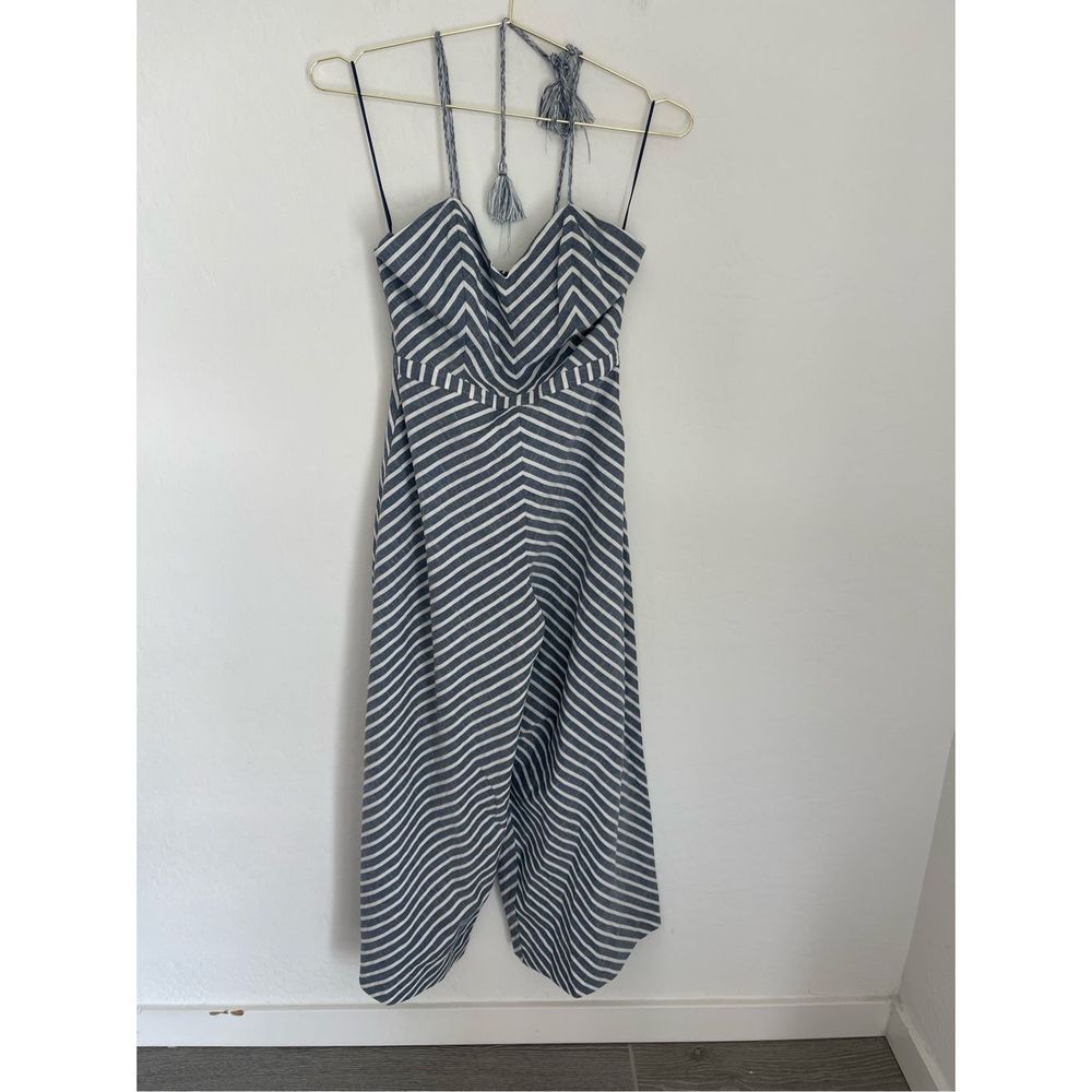 THE JET SET DIARIES "Haven" Wide Leg Halter Jumpsuit Size Small NWT